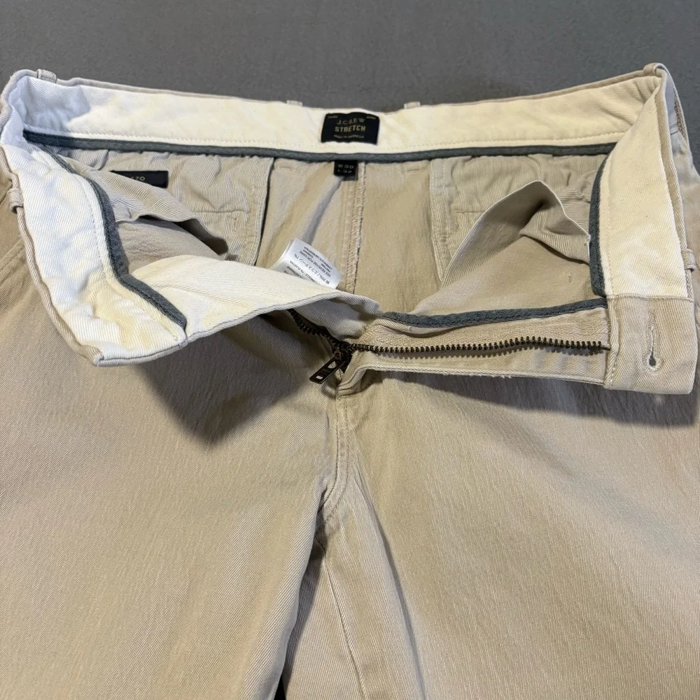 J.‎ Crew Men's Light Tan Chinos 30x30 Style 770 Stretch Textured Tapered Leg